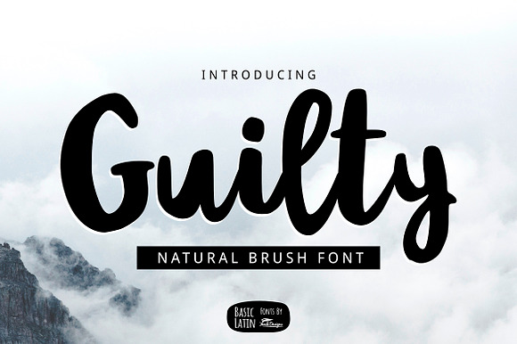 Guilty Brush Font preview 6