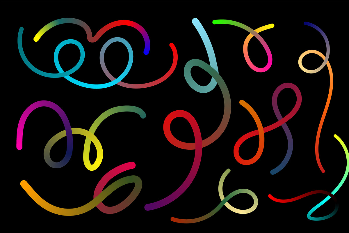 Abstract Curved Line Art, a Background Graphic by hkmonir (Photo 4 of 4)