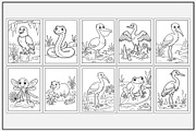 Swamp Animals Coloring Pages, an Animal Illustration by Lamia Emad (Thumbnail 2 of 5)
