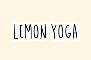 Lemon Yoga - Handwritten Font