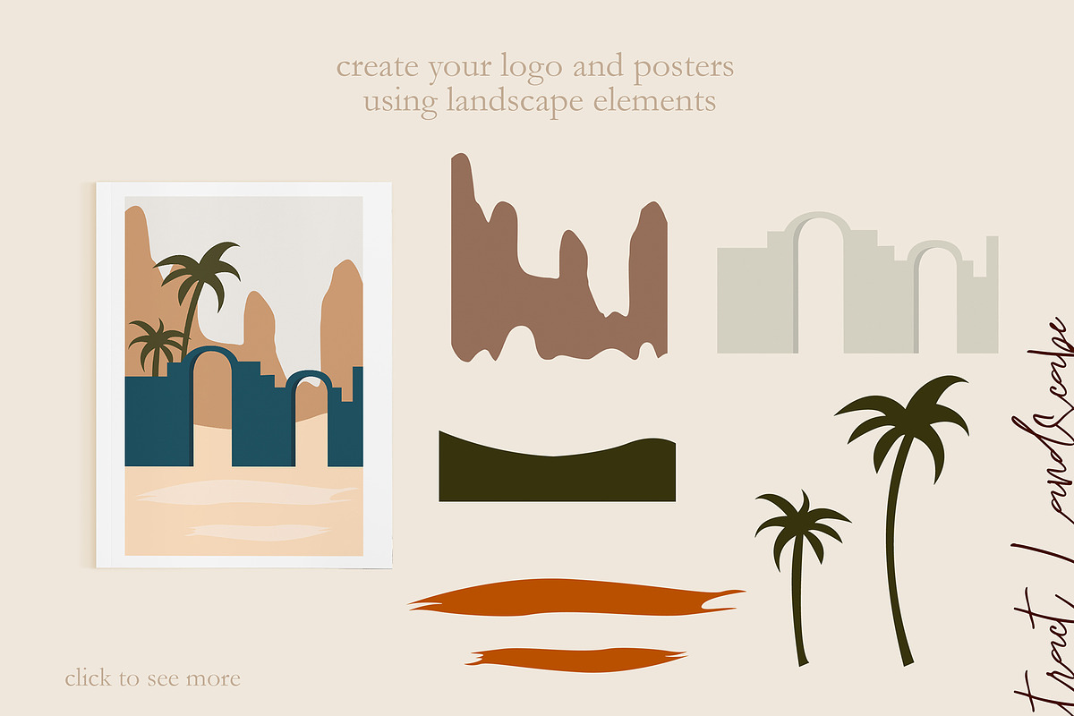 Abstract Landscape Creation Kit, a Texture Illustration by Alisha Gronska (Photo 6 of 10)