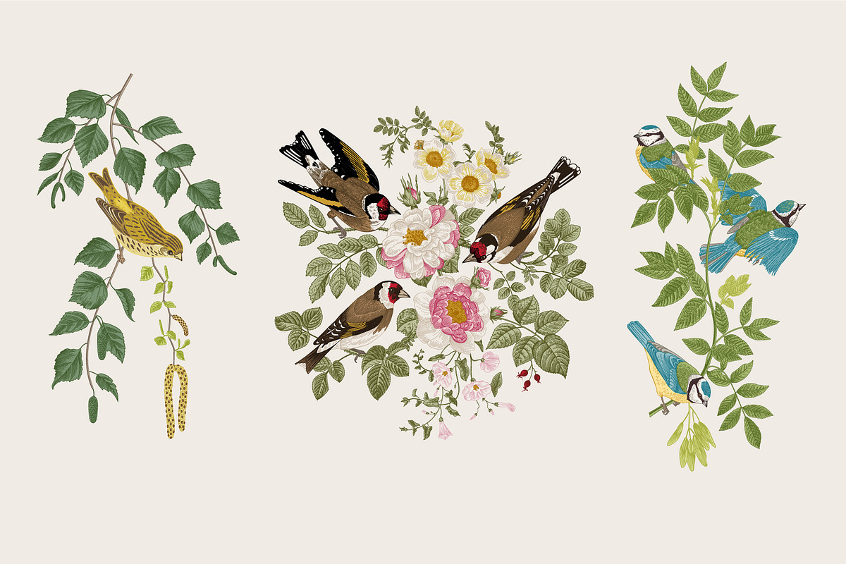 Free Birds, a Decorative Illustration by olga.korneeva (Photo 4 of 11)