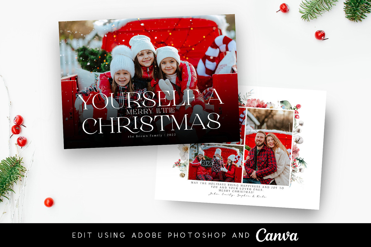 2022 Christmas Card Bundle, a Card Template by Always Templates (Photo 7 of 12)