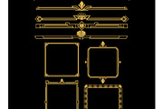 Art deco golden frames and, an Object Graphic by pikepicture (Thumbnail 2 of 3)