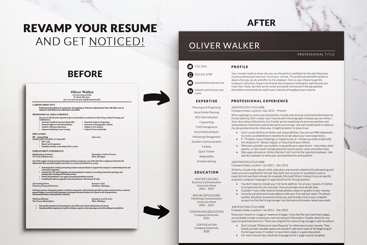 Business Resume CV Template, a Resume Template by BestResumes.Co (Photo 7 of 9)