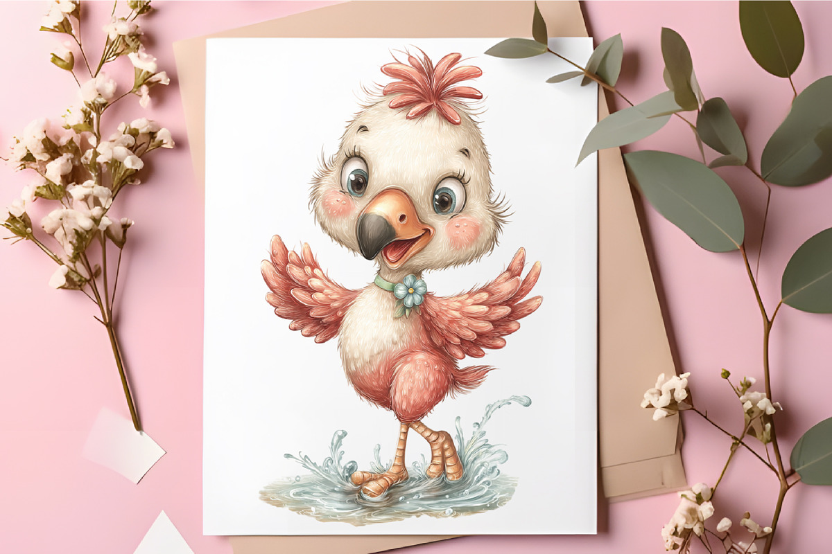 Whimsical Flamingo Pool Summer PNG, an Illustration by RobertsArt (Photo 5 of 5)