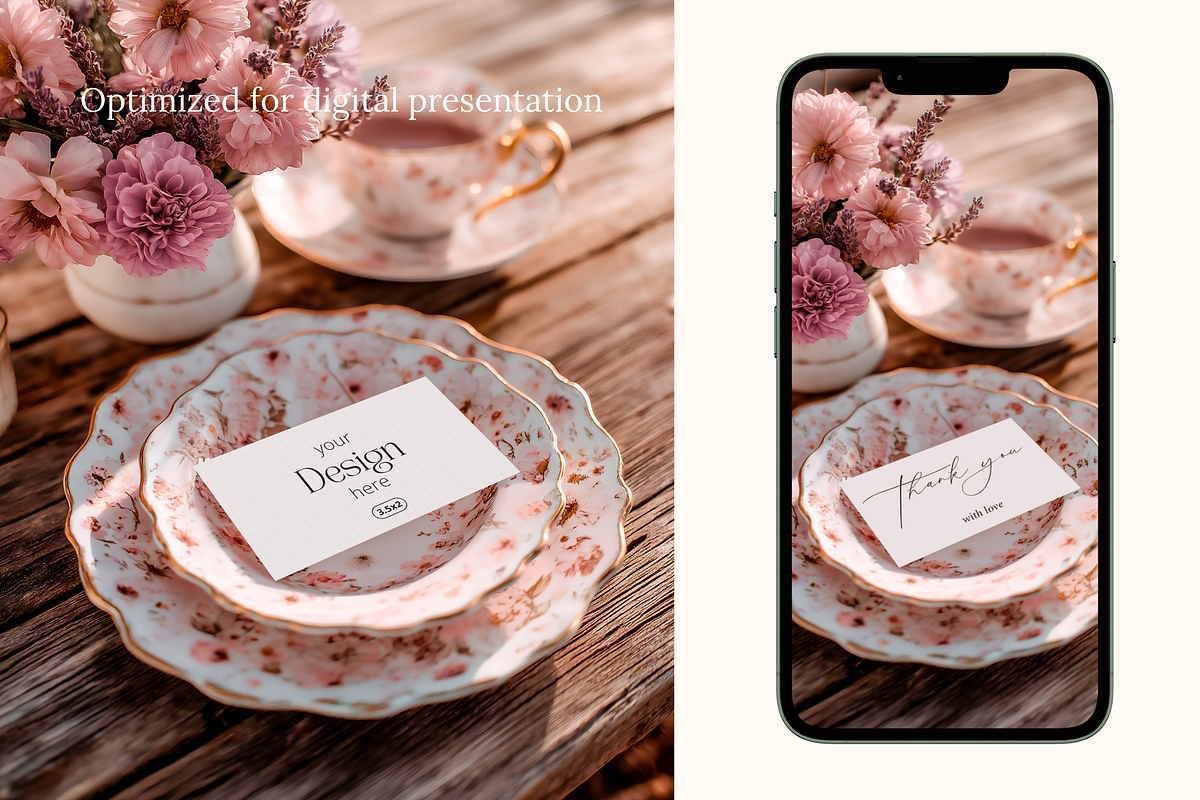 Lavender 3.5x2 Place Card Mockup, a Product Mockup by Serenefeeling (Photo 5 of 6)