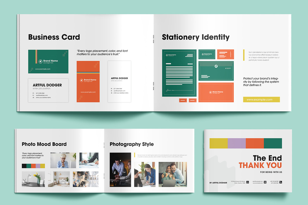 Modern Brand Identity Guideline Book, a Brochure Template by MightyDesign (Photo 6 of 9)
