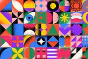 Abstract geometric shapes vector set, an Object Illustration by Zaie (Thumbnail 3 of 3)