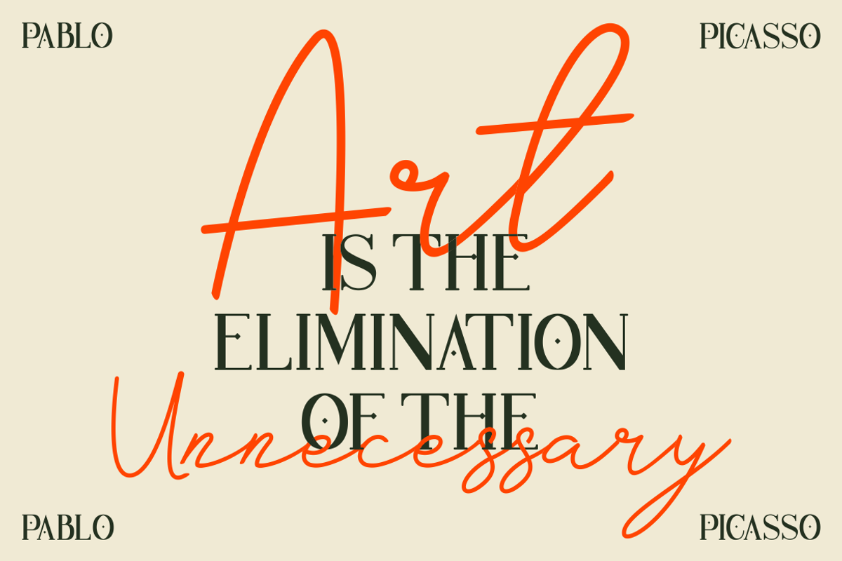 Pretty Satisfy - Luxury Font Duo, a Font by PutraCetol Studio (Photo 2 of 11)