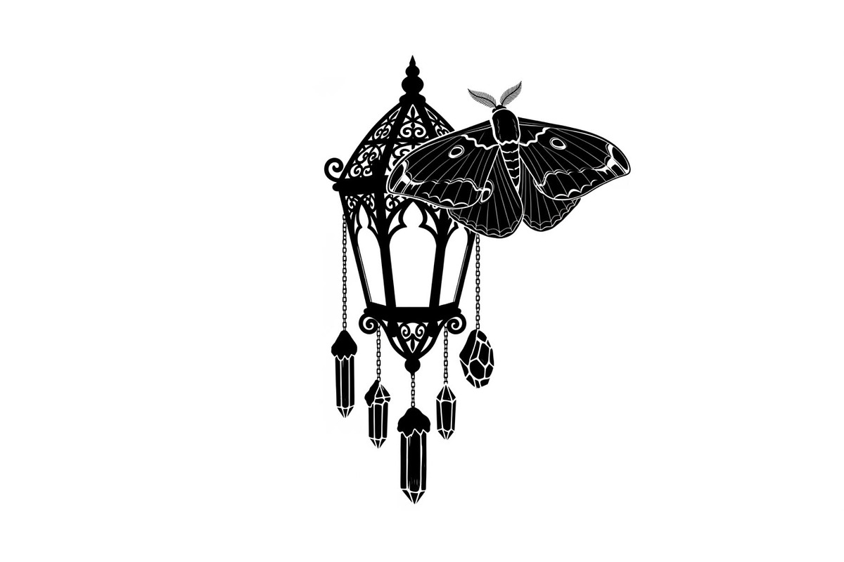 Mystical Moth Lantern Design Bundle, an Illustration by Designs_River (Photo 7 of 31)