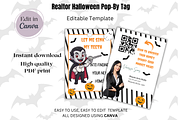 Realtor Halloween Pop-By Tag, a Print Template by SassyCorners (Thumbnail 1 of 10)