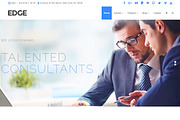Edge Business WordPress Theme, a WordPress Template by Visualmodo (Thumbnail 1 of 18)