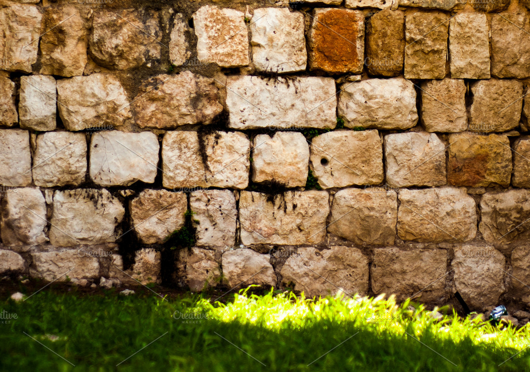 Light Patch And Antique Wall
