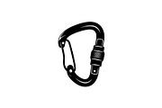 Climbing Carabiner Safety Silhouette, an Illustration by hafijul (Thumbnail 4 of 14)