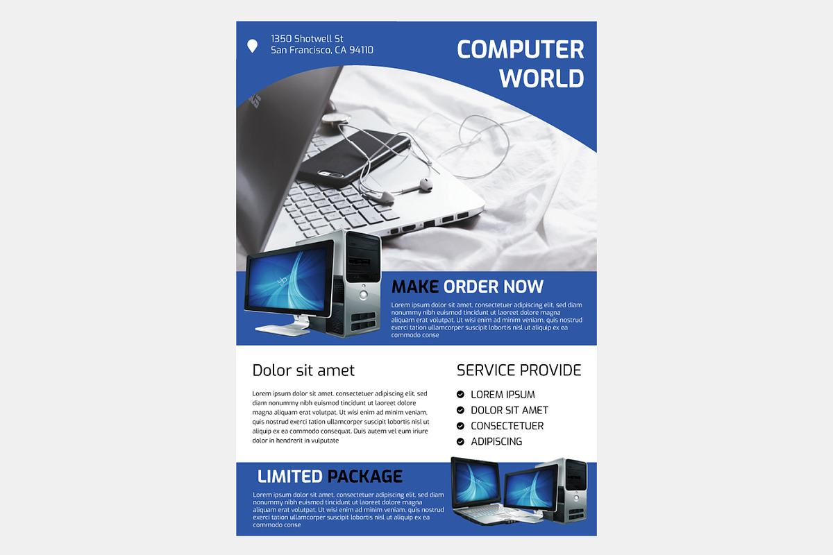 Computer Flyer, a Flyer Template by PenciGraphics