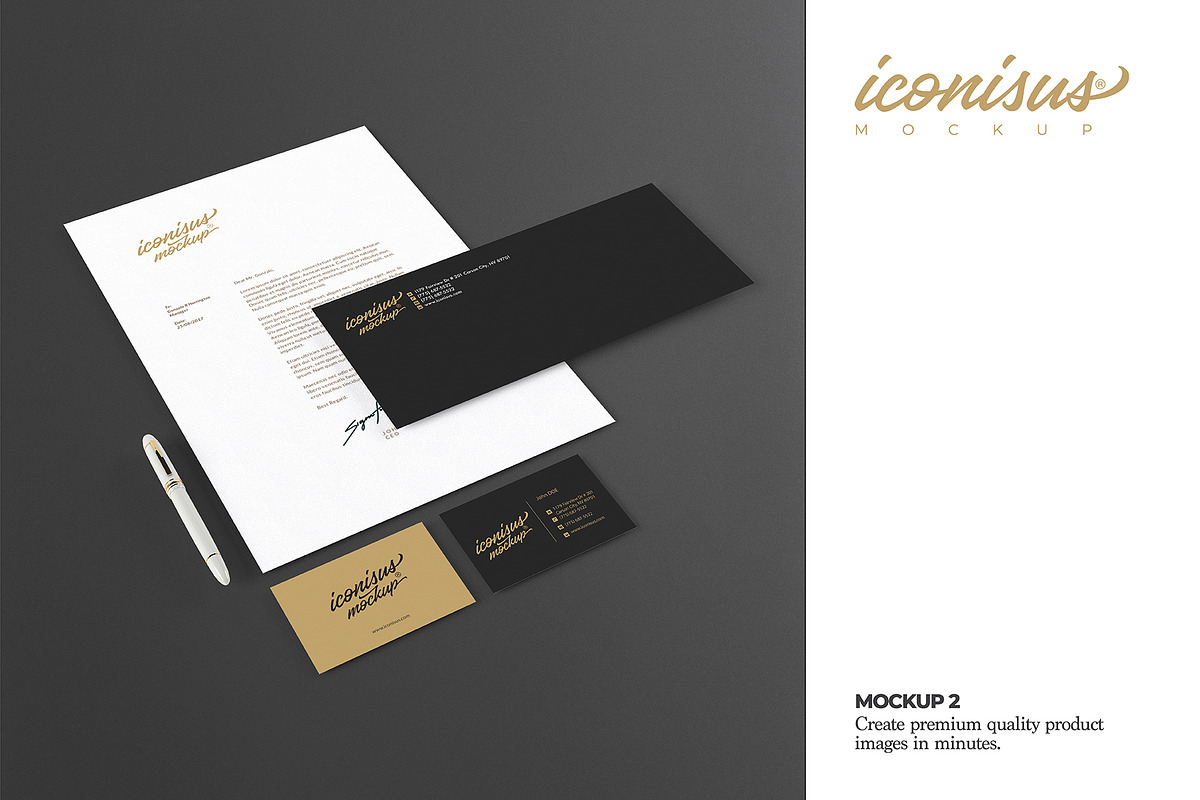 Branding identity Set Mockup, a Print Template by iconisusmockup (Photo 3 of 6)