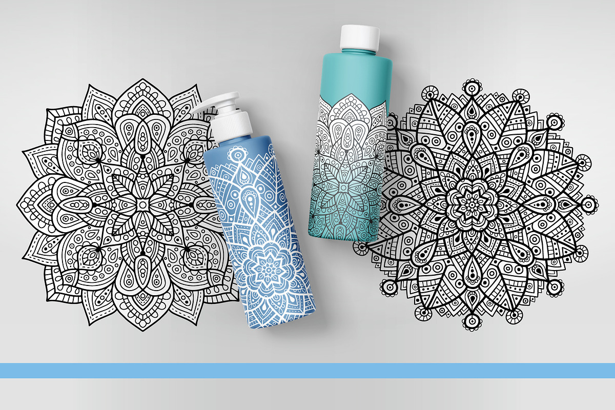 Big hand drawn Mandala set, a Decorative Illustration by natsa (Photo 6 of 14)