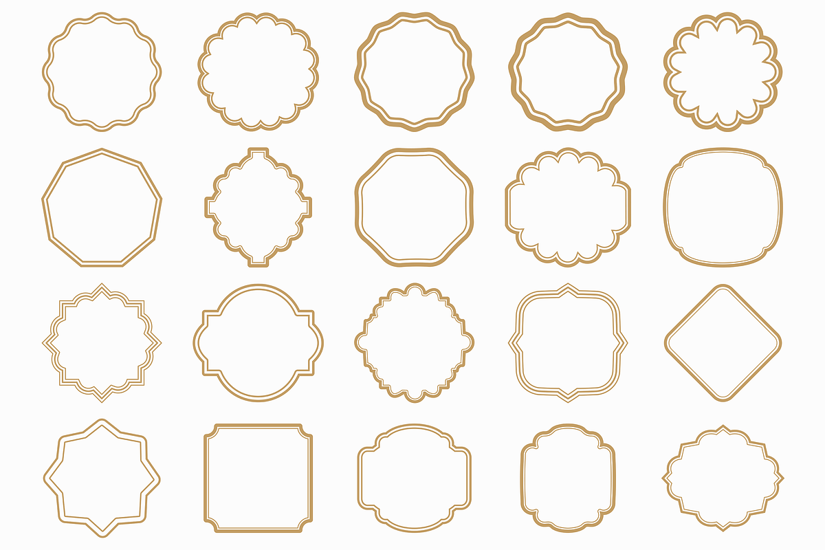 Classic Frame Label Border Bundle, a Decorative Illustration by Kusumaillustration (Photo 12 of 16)