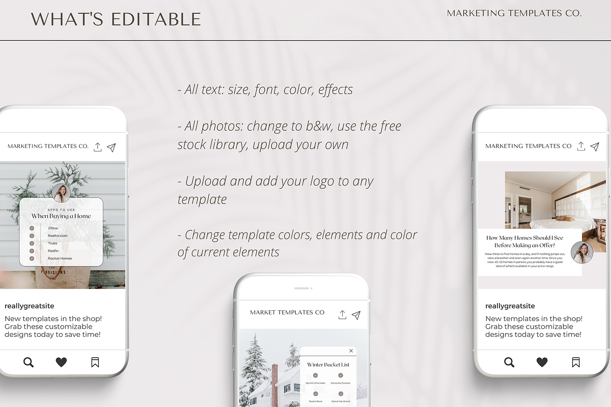 December Real Estate Posts, a Social Media Template by Marketing Templates Co. (Photo 9 of 9)
