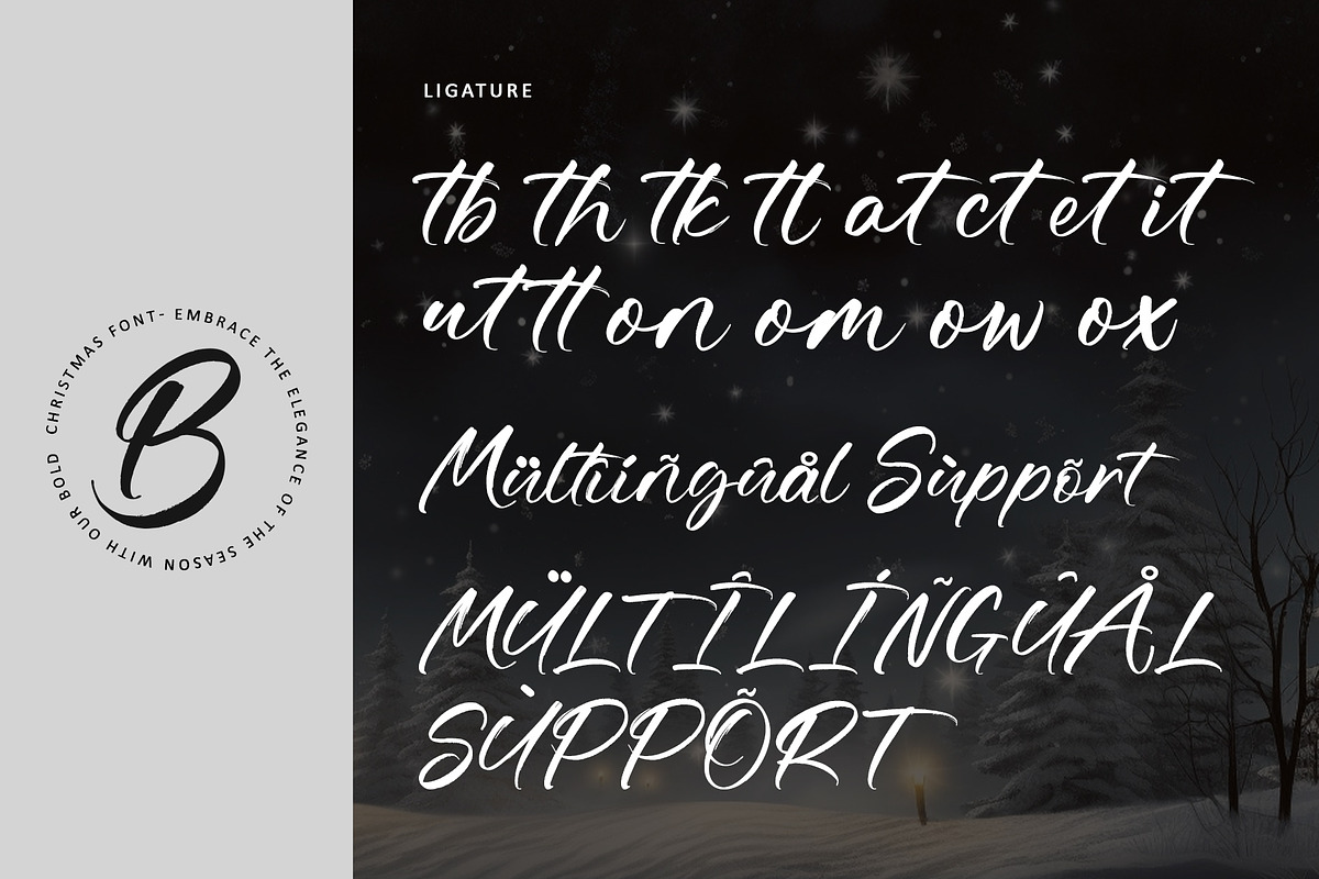 Christmas Merryland - Popular Brush, a Handwritten Font by Letterara (Photo 9 of 11)