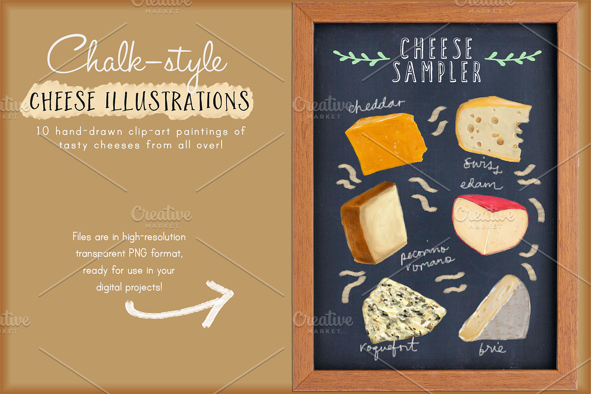 Food & Drinks Art Bundle 50% Off, a Food Illustration by Cynthia Arre (Photo 2 of 9)