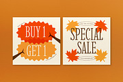 Orange Hand Drawn Autumn Sale Banner, an UI Kit Template by graphicook (Thumbnail 2 of 5)