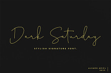 Dark Saturday Font