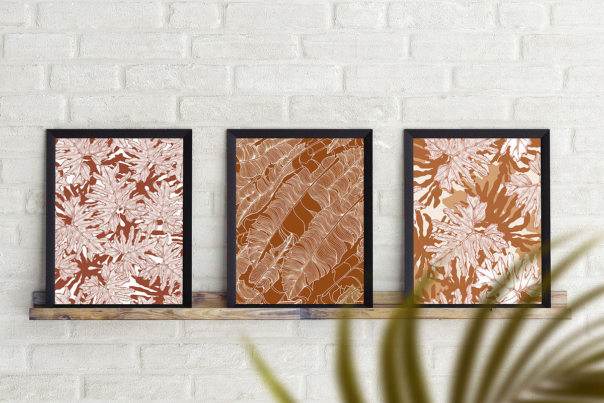 Tropical abstract leaves, a Decorative Illustration by Jeanna Draw (Photo 10 of 15)