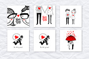 Doodle cute couples, an Illustration by AnastasiaFears (Thumbnail 2 of 5)