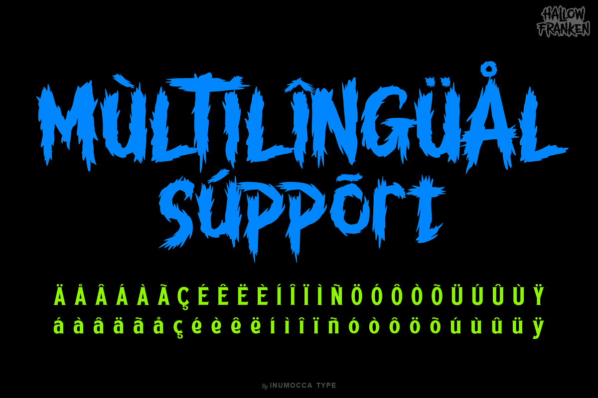 Hallow Franken, a Blackletter Font by inumocca_type (Photo 9 of 10)