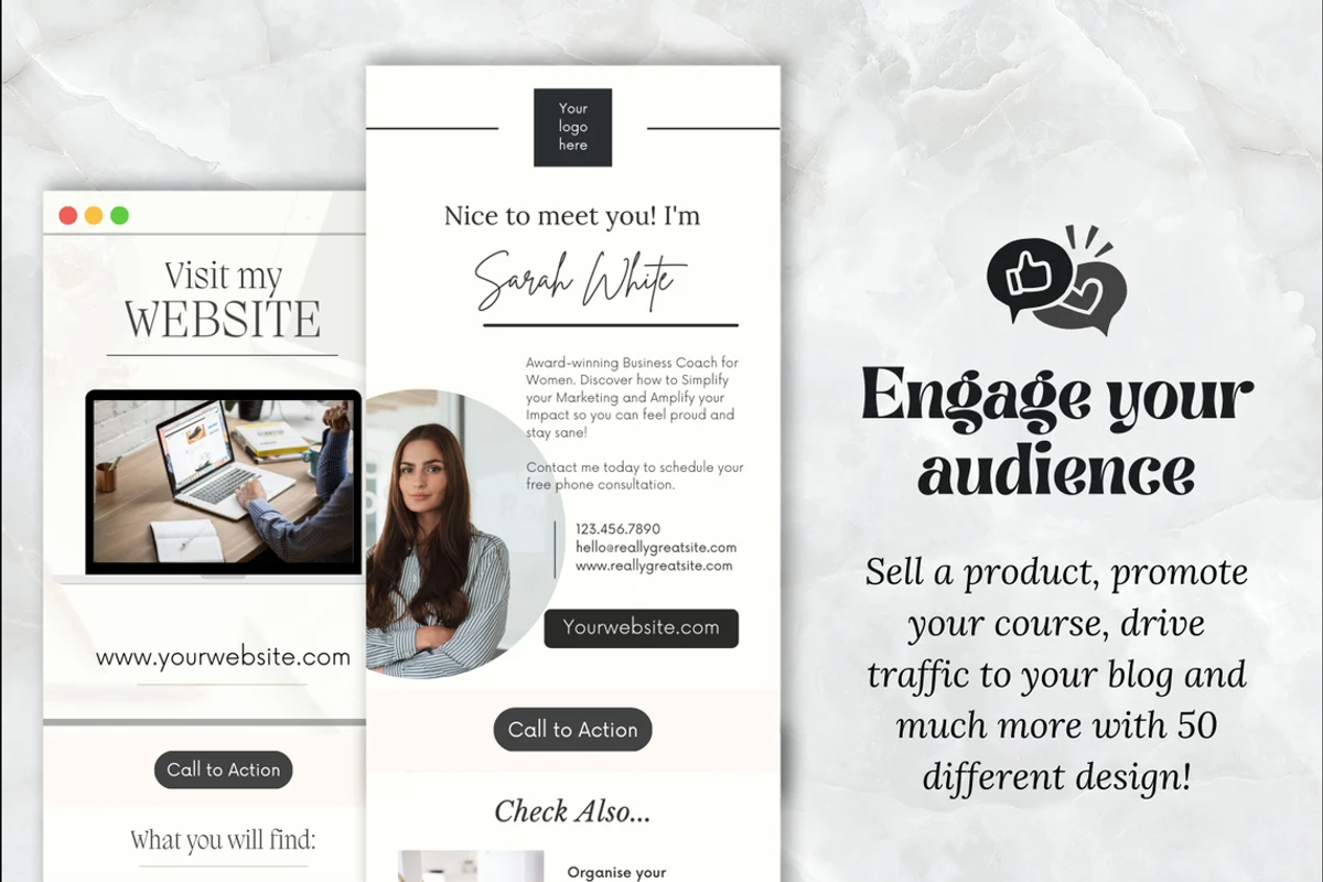 50 Mailchimp Templates, a Templates & Theme by PittaFinePrint (Photo 2 of 8)