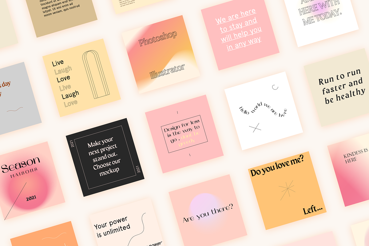 Lo Fi Instagram Templates, a Social Media Template by Bolderaja1 Studio (Photo 5 of 12)