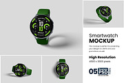 Smartwatch Mockup, a Product Mockup by bimockup (Thumbnail 1 of 6)