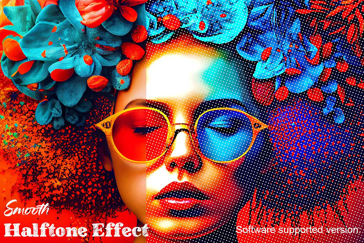Smooth Halftone Effect Ps Action, a Brushes & More by Studio Retouch (Photo 1 of 14)