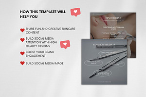 Dermaplaning Instagram Template