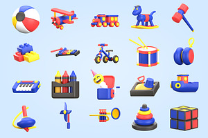 3D Toys Illustration