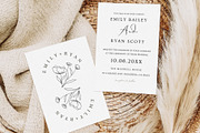 Minimalist Wedding Invitation Bundle, an Invitation Template by Meher Sadiah (Thumbnail 5 of 6)