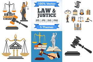 Law and Justice Concepts, an Object Illustration by TAlex