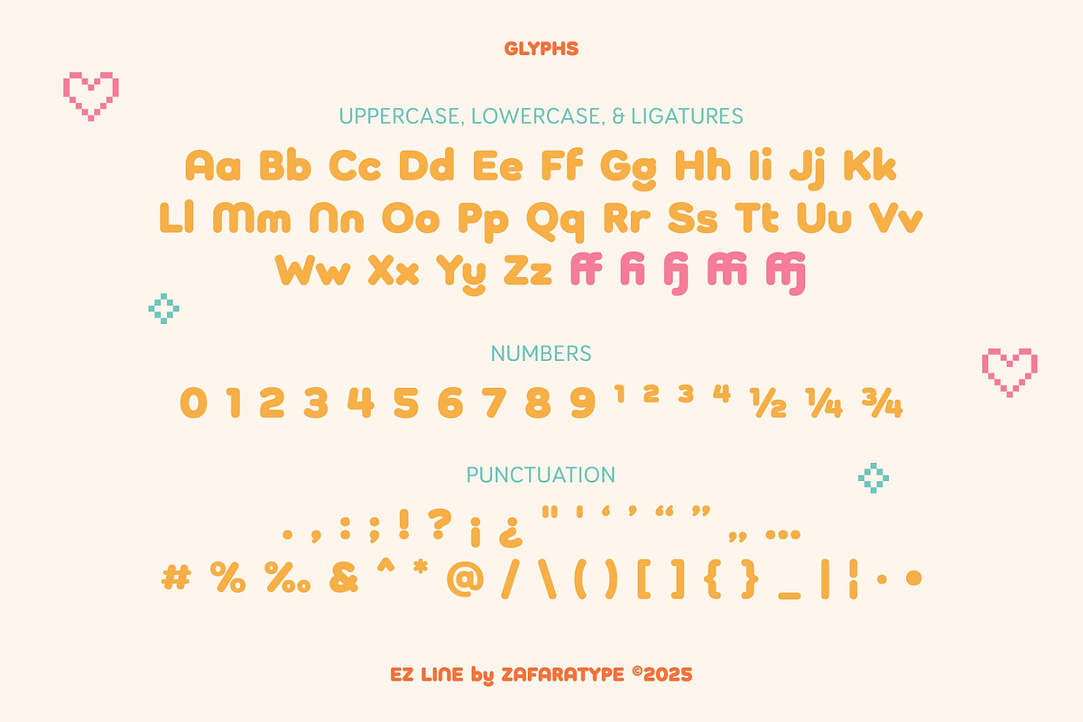 EZ Doughie, a Sans Serif Font by Zafara Studios (Photo 3 of 6)