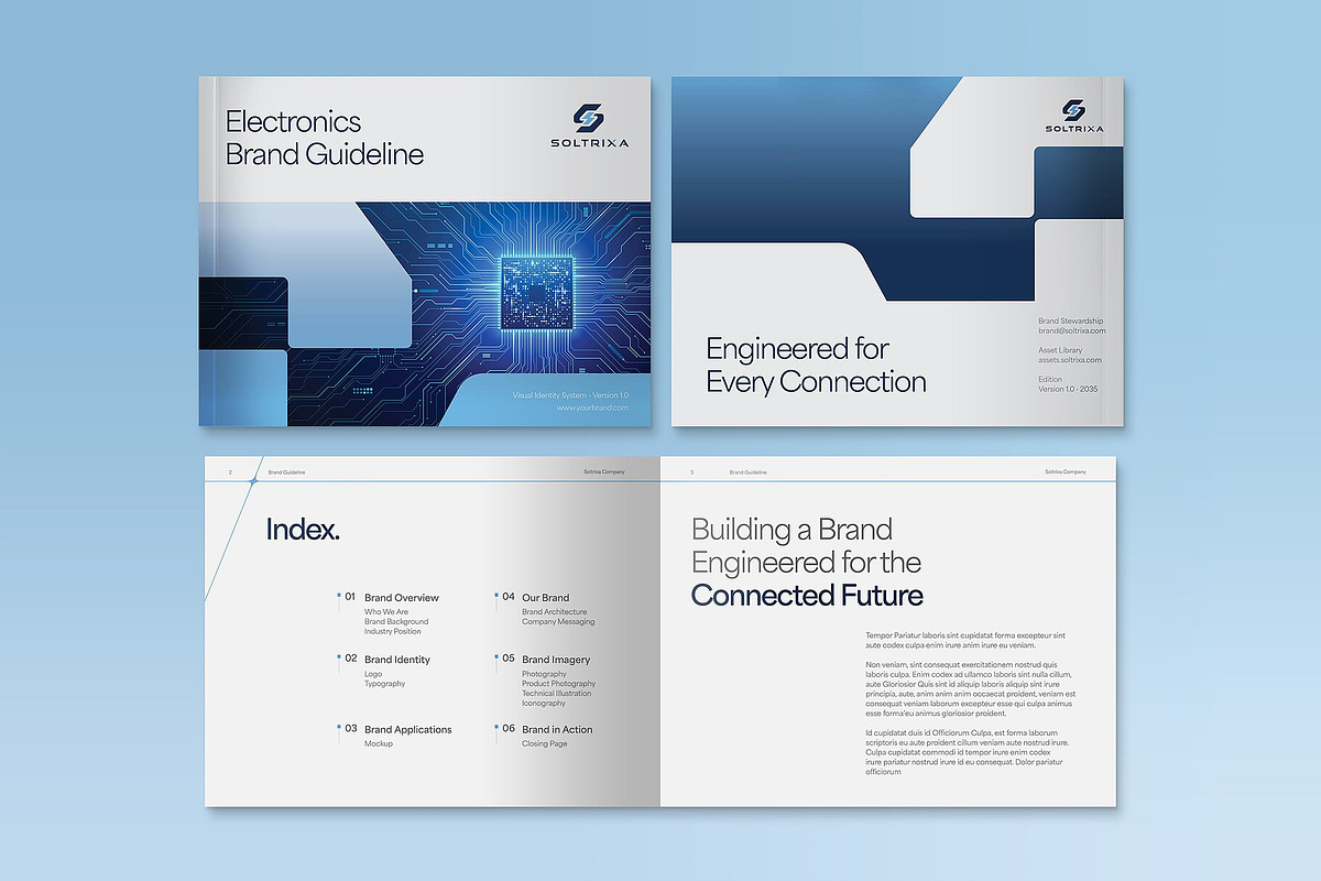 Corporate Brand Guidelines Template, a Brochure Template by BrandPacks (Photo 2 of 7)