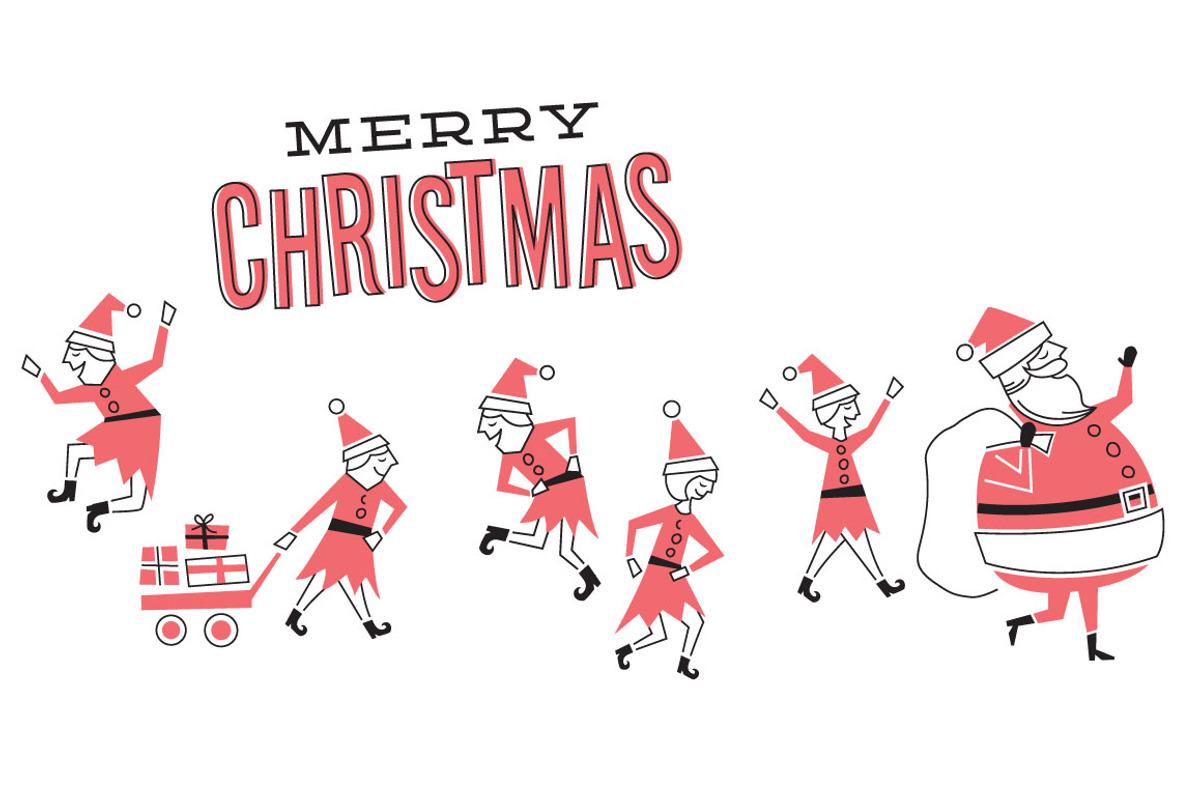 Santa Shake, an Illustration by Illustrations by Jessie (Photo 1 of 2)