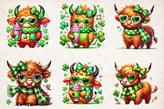 St. Patrick's Highland Cow PNG, an Illustration by SinaCreation (Thumbnail 5 of 5)