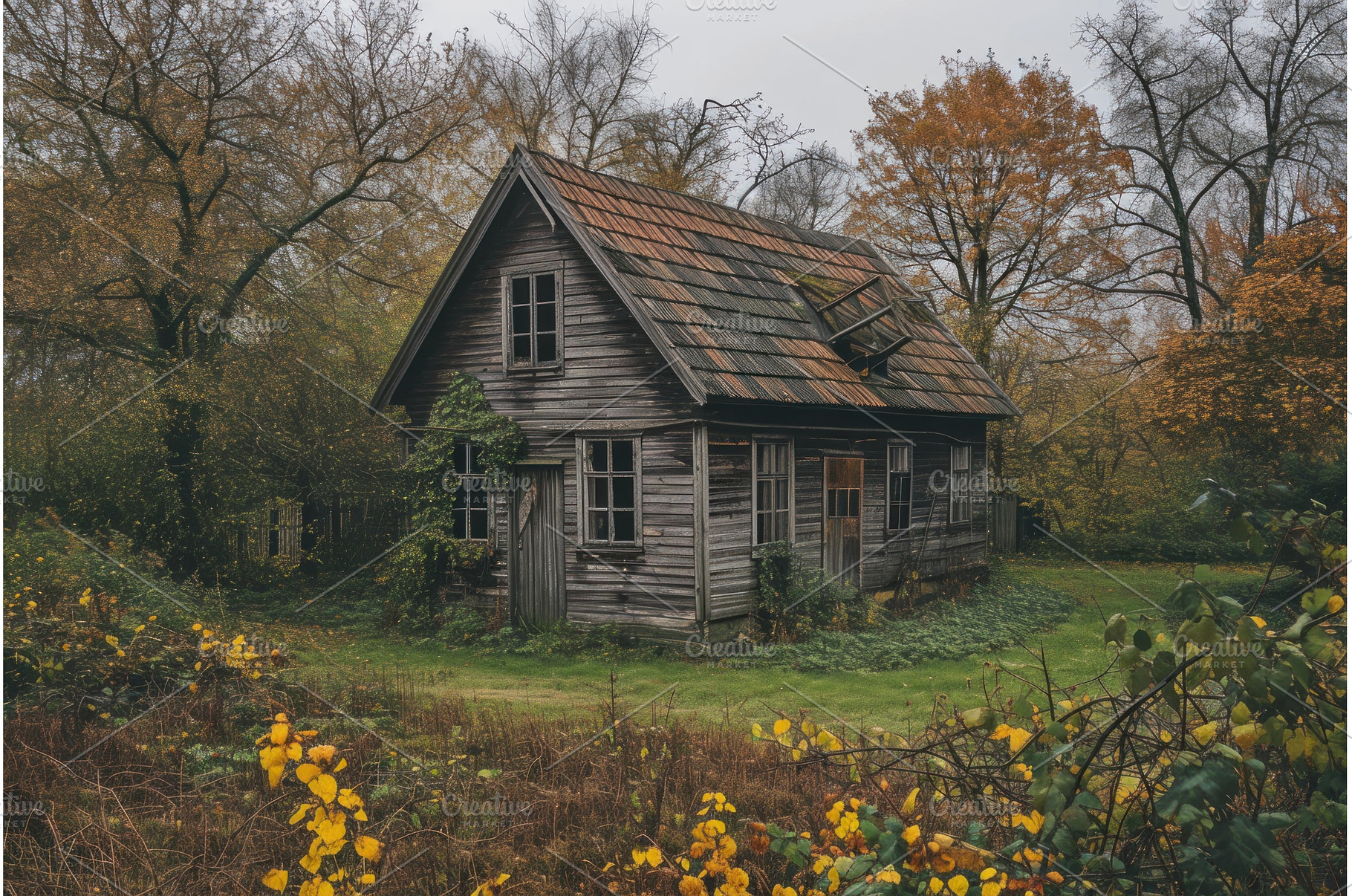 Deserted Abandoned wooden house, an Architecture Photo by Ylivdesign