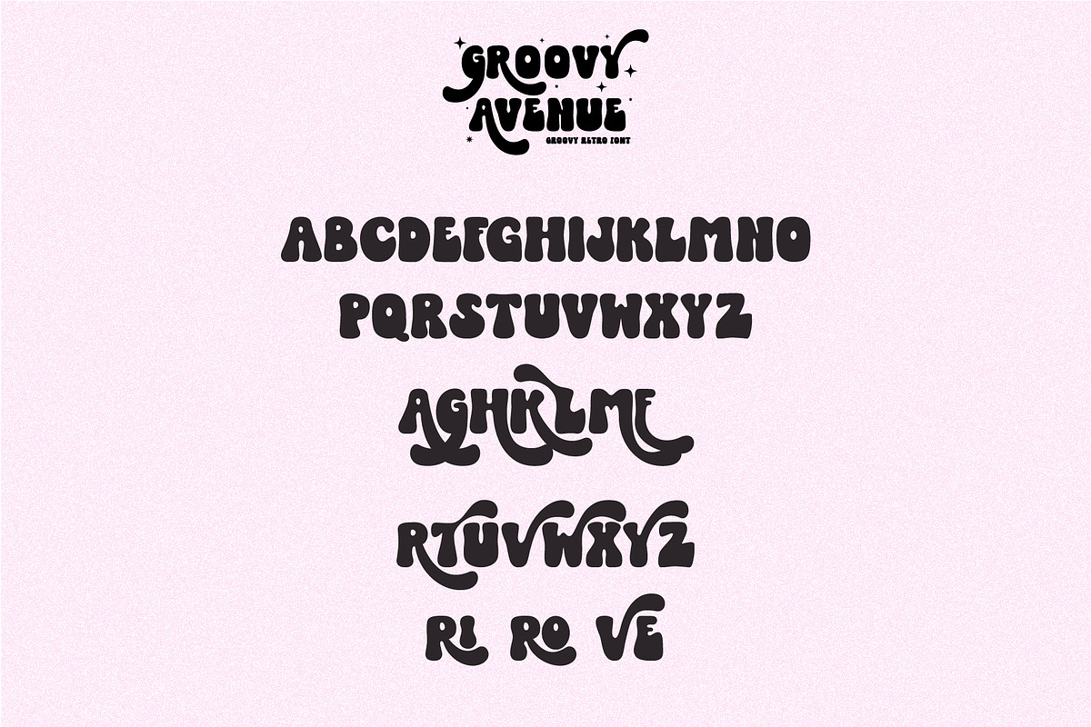 Groovy Avenue — A Groovy Retro Font, a Handwritten Font by Prestige Artsy Studio (Photo 9 of 9)