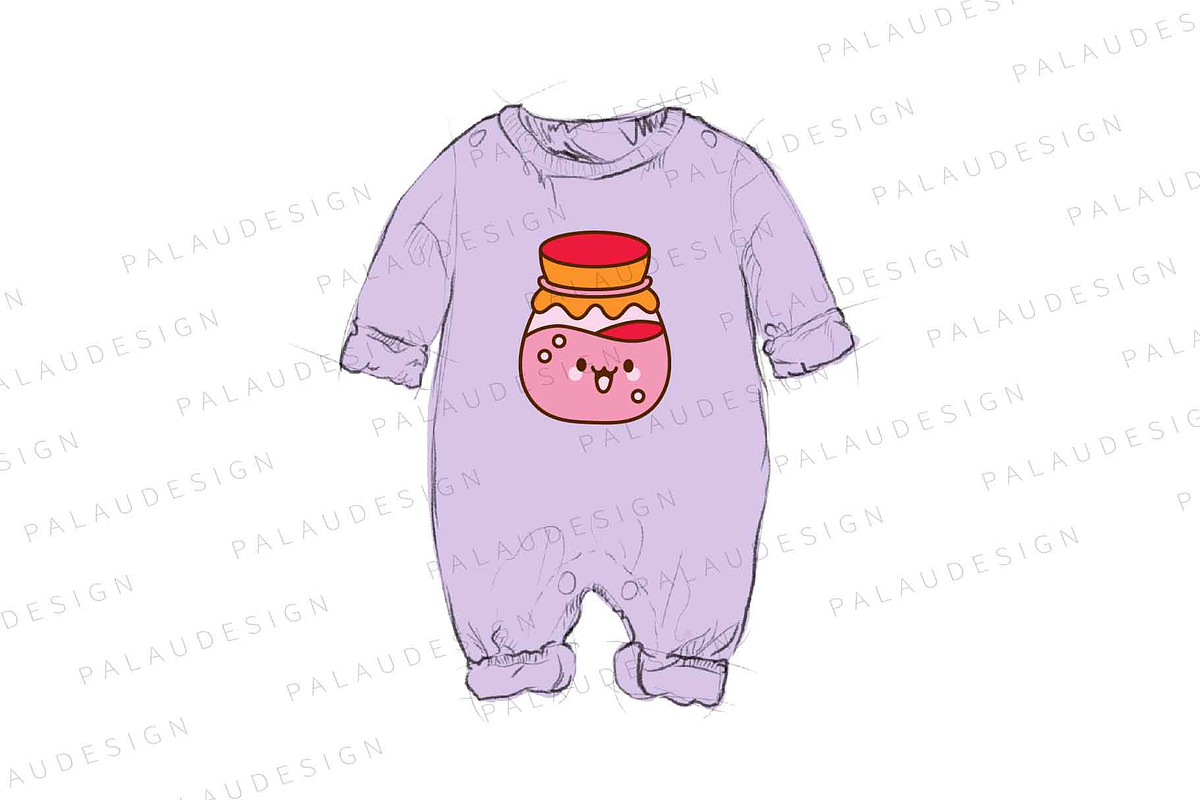 Cute Kawaii Pickles Jars Characters, an Object Illustration by Palau (Photo 8 of 12)