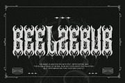 Noctyrr Heavy Metal Gothic Font, a Blackletter Font by Letterara (Thumbnail 5 of 15)