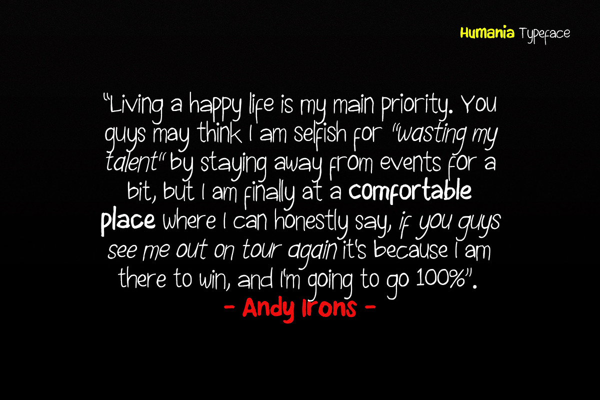 Humania - Handwriting Typeface, a Handwritten Font by HIRO.std (Photo 6 of 11)