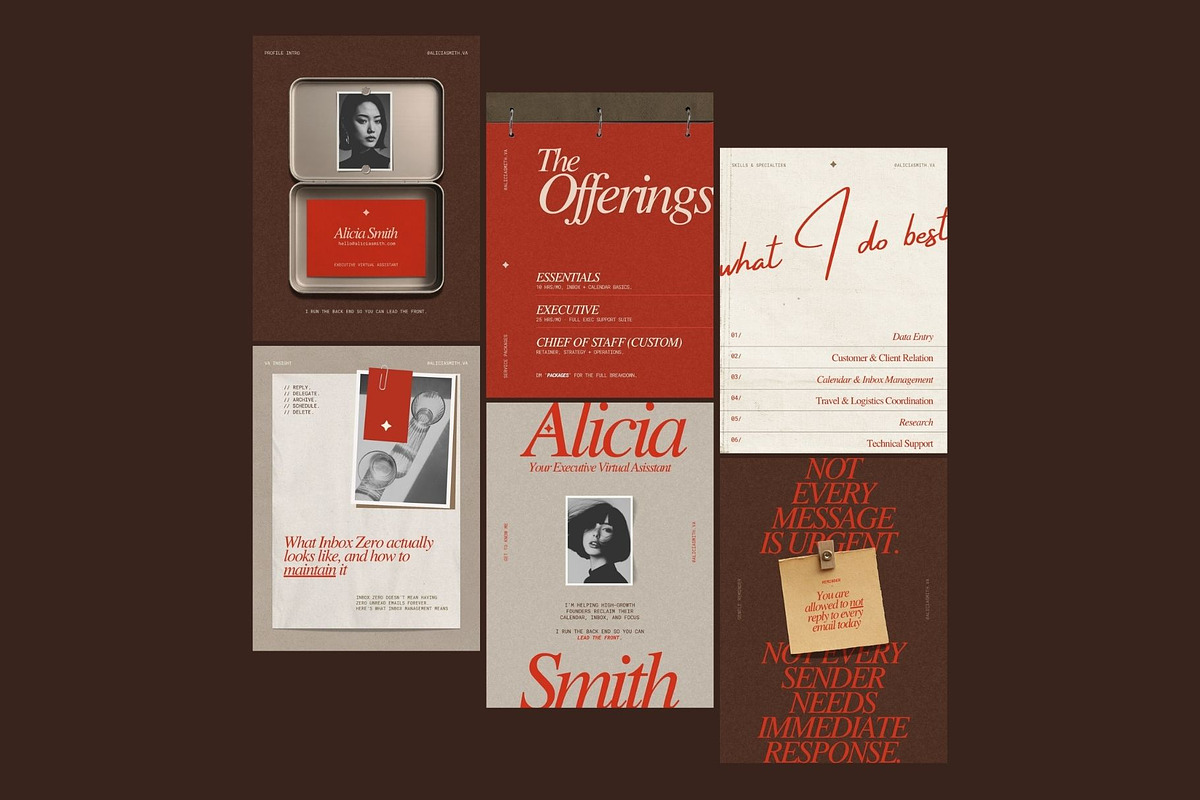 Bold Red Canva Instagram Template, a Social Media Template by And Done Studio (Photo 2 of 8)