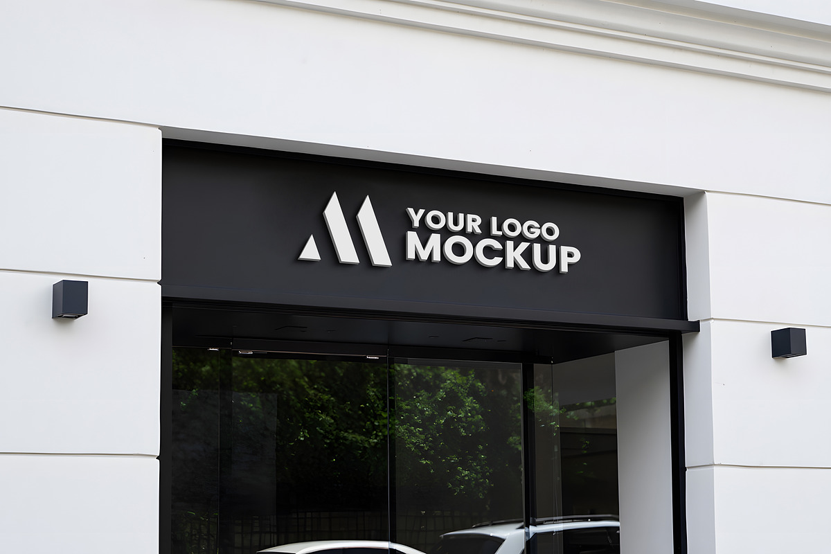 Logo Mockup Facade Sign, a Mockup by GenesisCreativeCo (Photo 2 of 3)